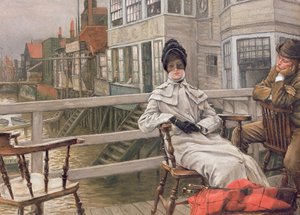 En attendant le ferry, c.1878 - James Jacques Joseph Tissot